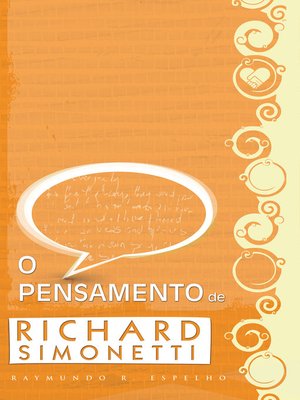 cover image of O pensamento de Richard Simonetti